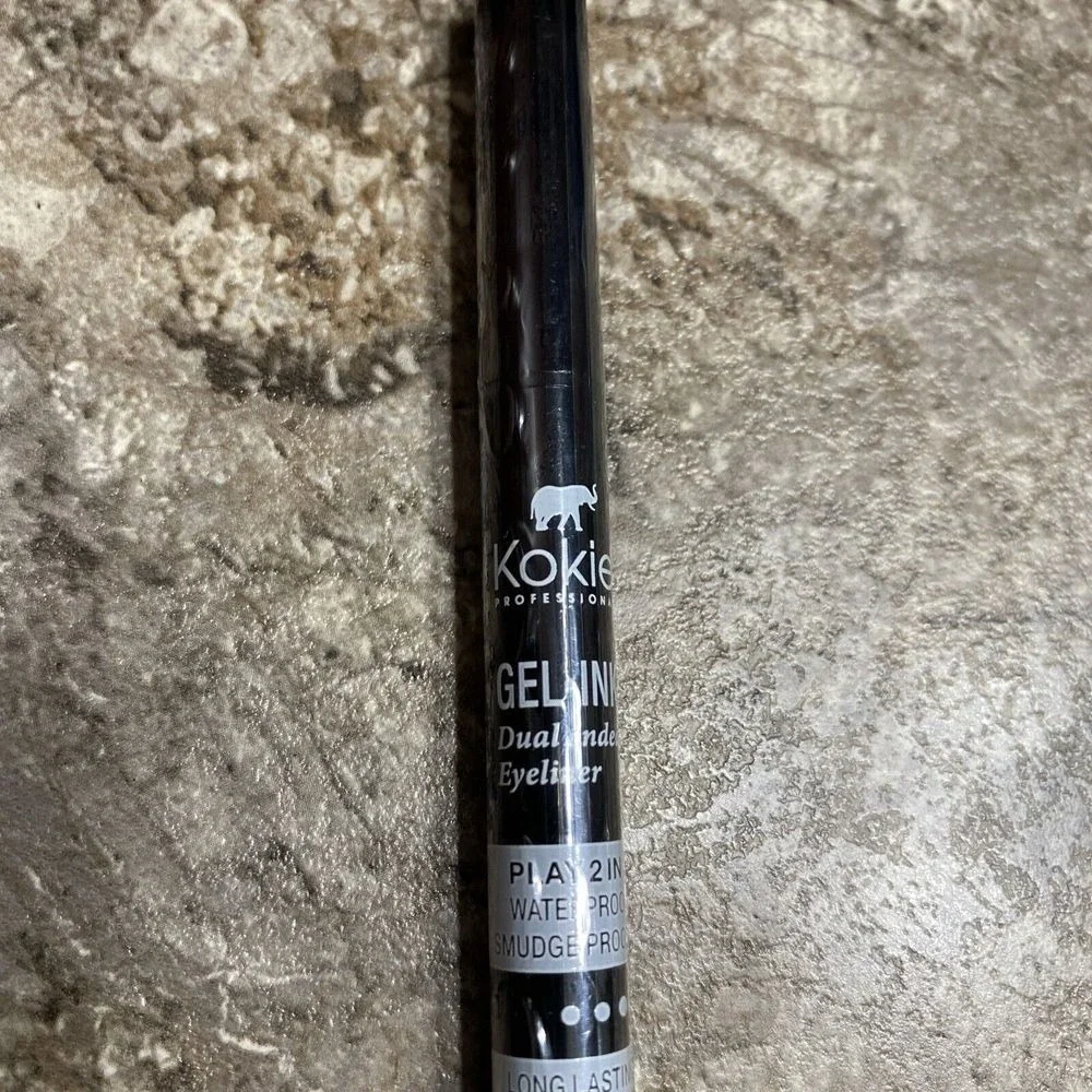 Kokie Professional Gel Ink Dual Ended Eyeliner‎ Matte Black Sealed